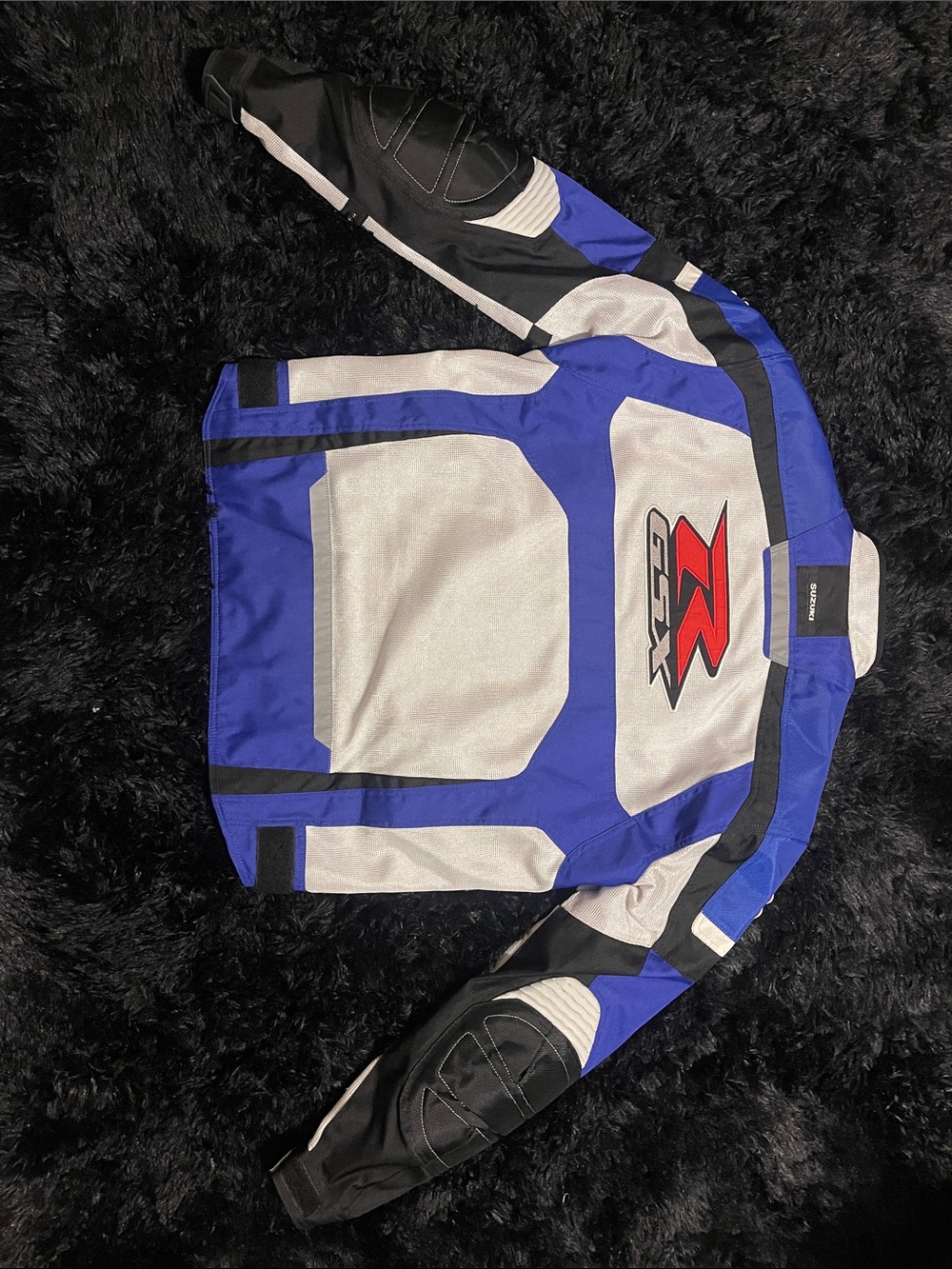 Suzuki GSX-R Blue & White Motorcycle Jacket - Picture 12 of 12